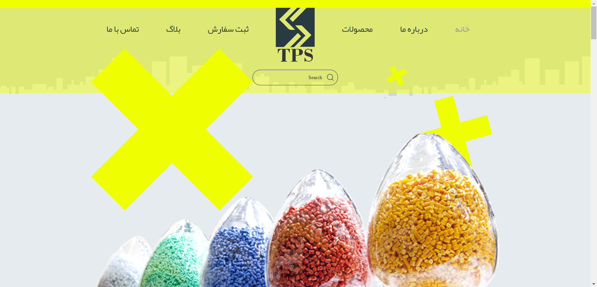 تهران پلیمر صبا | نمونه طراحی وب رایاتینو